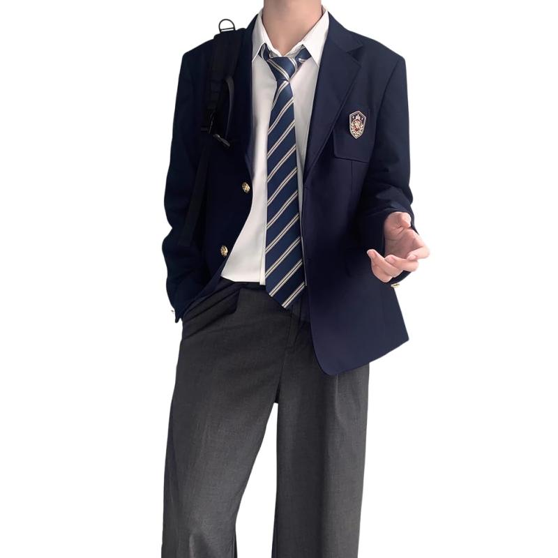 [NOLCCTN] スクールブレザー メンズ スーツ 制服 スクール 男子 女子 ジャケット 学生服 無地 コート フォーマル 通学 入学式 卒業式 ZR579 7,022円