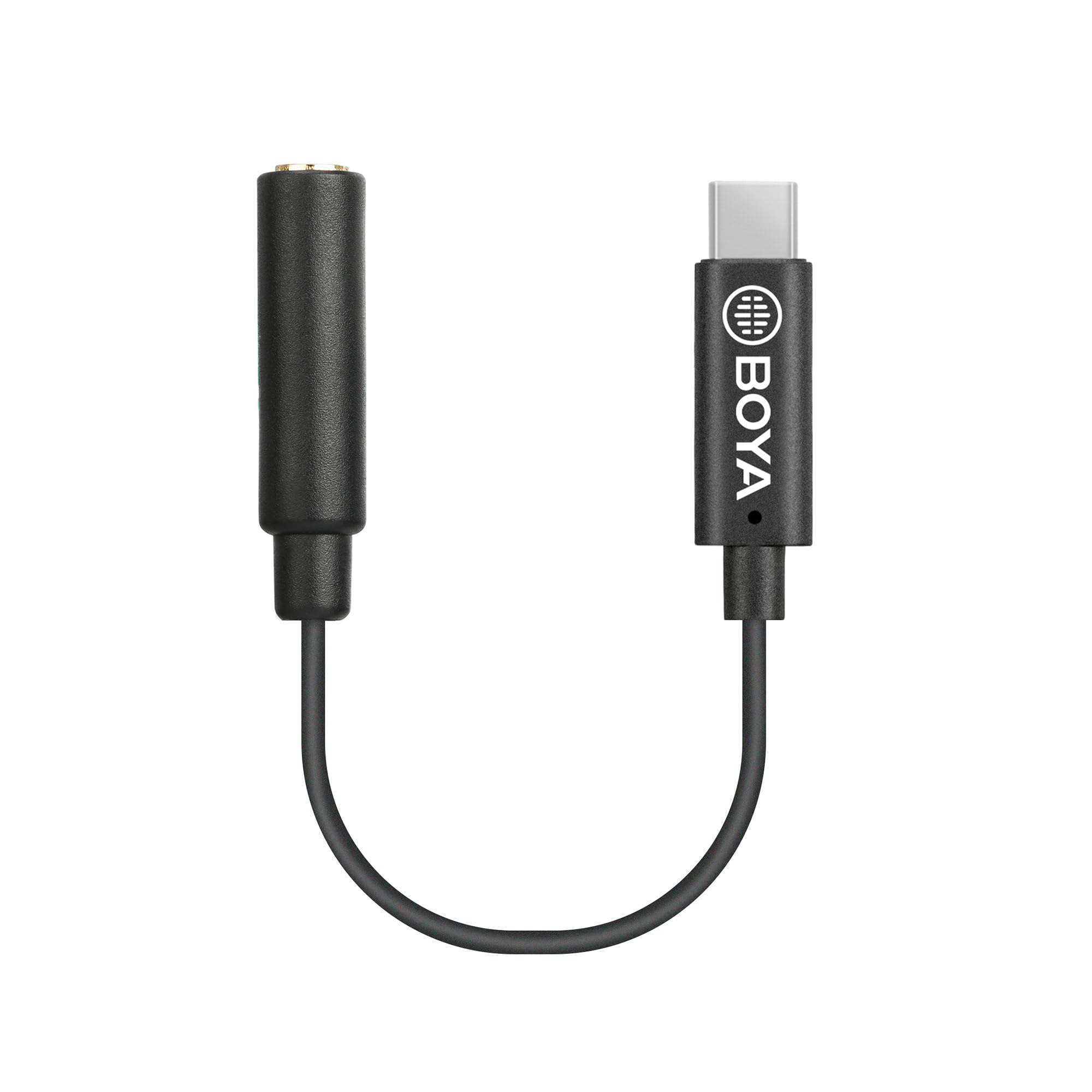 BOYA by K4 USB-C - 3.5mm (TRS) アダプター (2.4インチ)、AUX - USB Type-C C マイク/ヘッドホンアダプタージャックコンバーター TRSマイク/ヘッドフォン/USB-C Androidフォン対応｜selectable