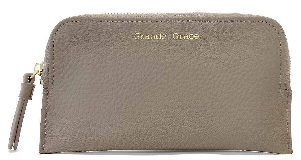 [Grande Grace] グランデグレイス Sサイズ 薄型財布（グレージュ）｜selectable 8,330円