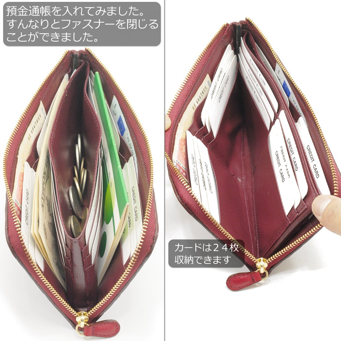 京都 浪速屋 はるべ 長財布 エナメル クロコ型押し L字ファスナー レディース 牛革 日本製 財布 京都 naniwaya 86359 (ピンクローズ)｜selectable