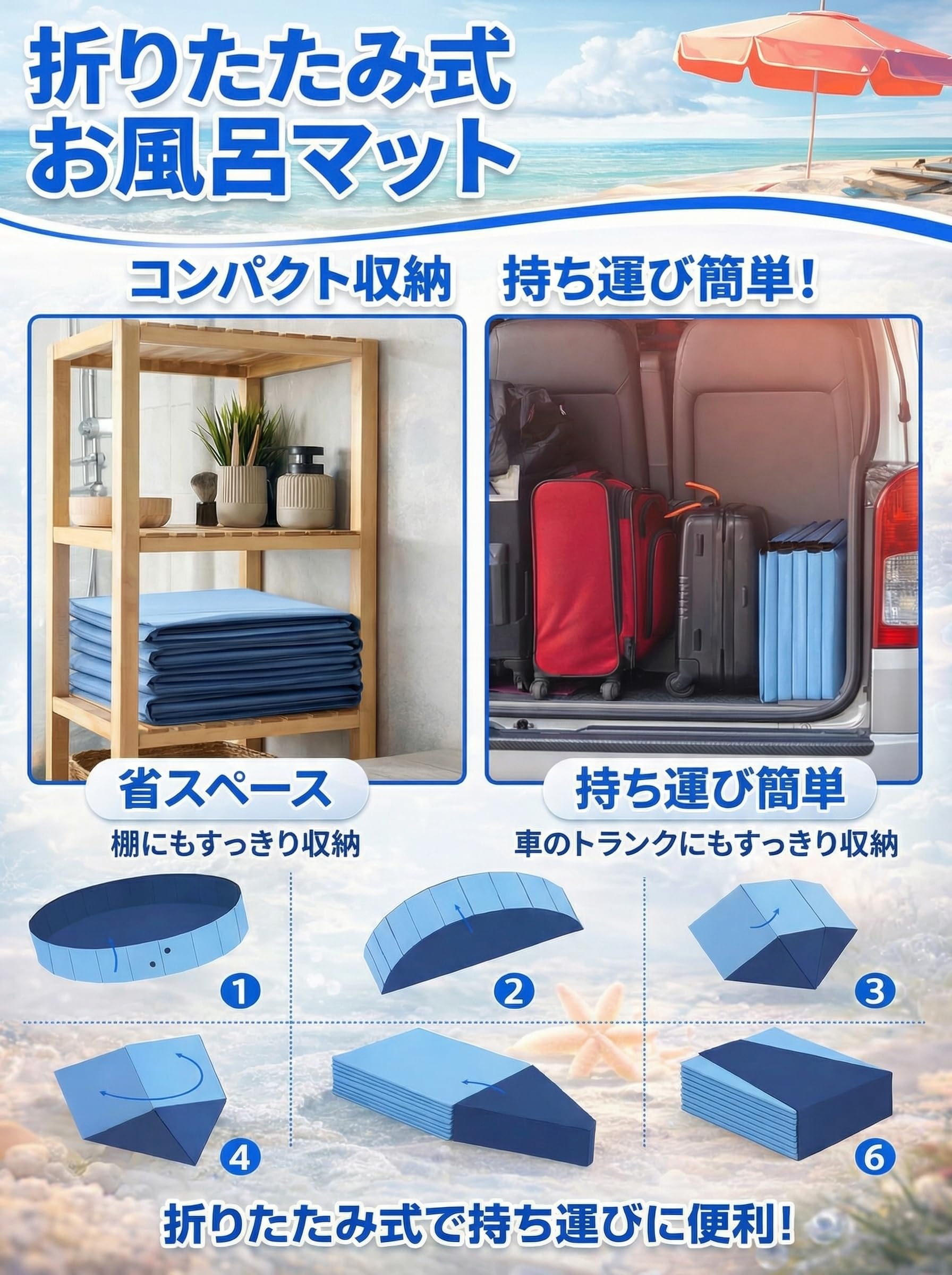 2026新登場 ビカト ペットプール 噴水付き 犬用プール 折りたたみ式 空気入れ不要 160&times;30cm 0.55mm厚手PVC PP補強板 滑り止め 排水簡単 コンパクト収納 水遊び ペットバスタブ 屋内・屋外兼用 耐｜selectable
