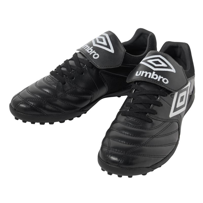 Umbro メンズ 蹴球 人工芝相応う アクセレイター WIDE ロングタン 座布団性 手向かい性 兼ね合い性 メンズ トレーニングフットサルシューズ BKWH(UF6SCST5M)-BKWH(UF5FCST2M)