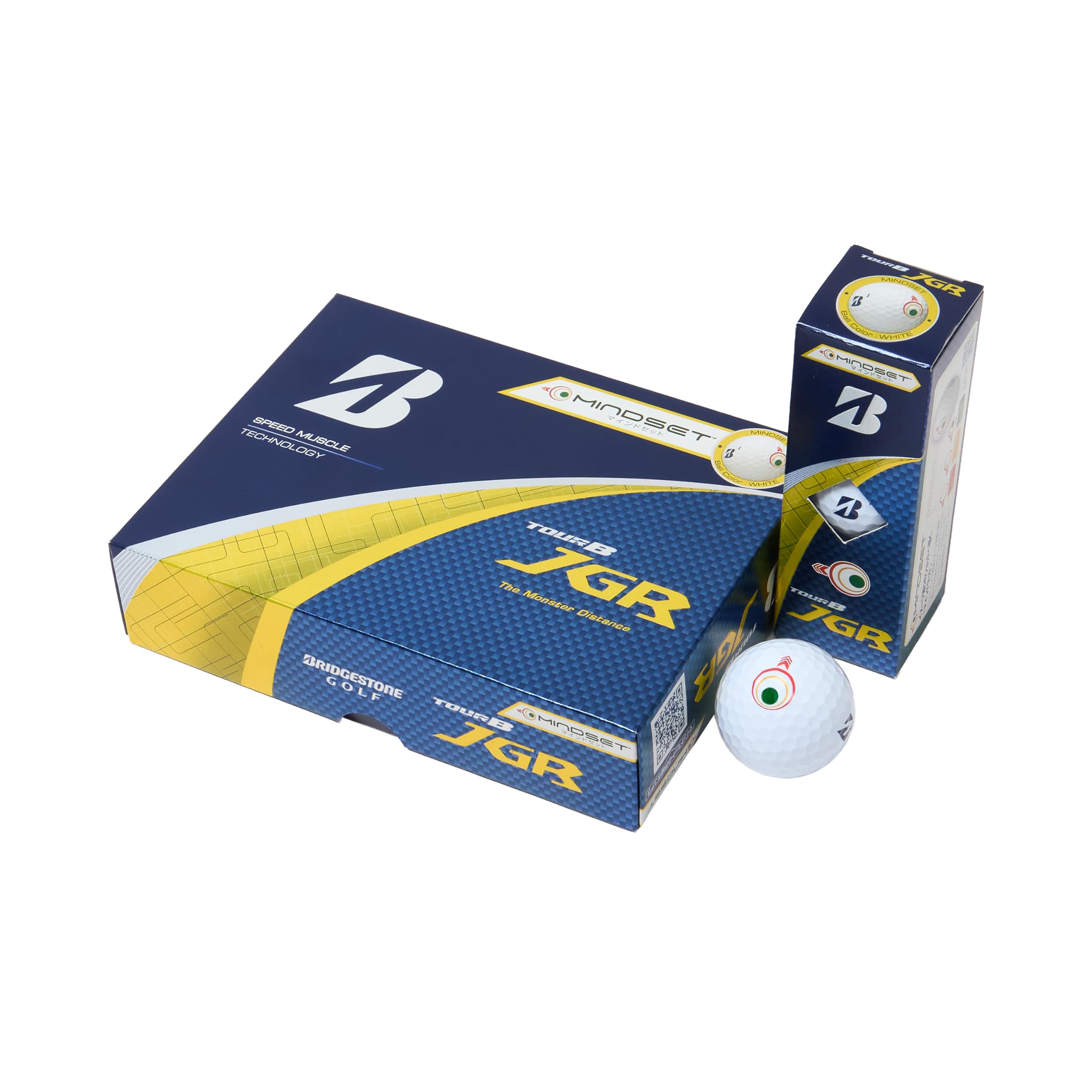 BRIDGESTONE(ブリヂストン)ゴルフボール TOUR B JGR 2025年モデル 12球入 ホワイト マインドセット J5WXM|selectable