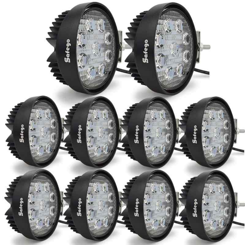 Safego 42W LED ワークライト作業灯 CREE製 丸形 広角 狭角