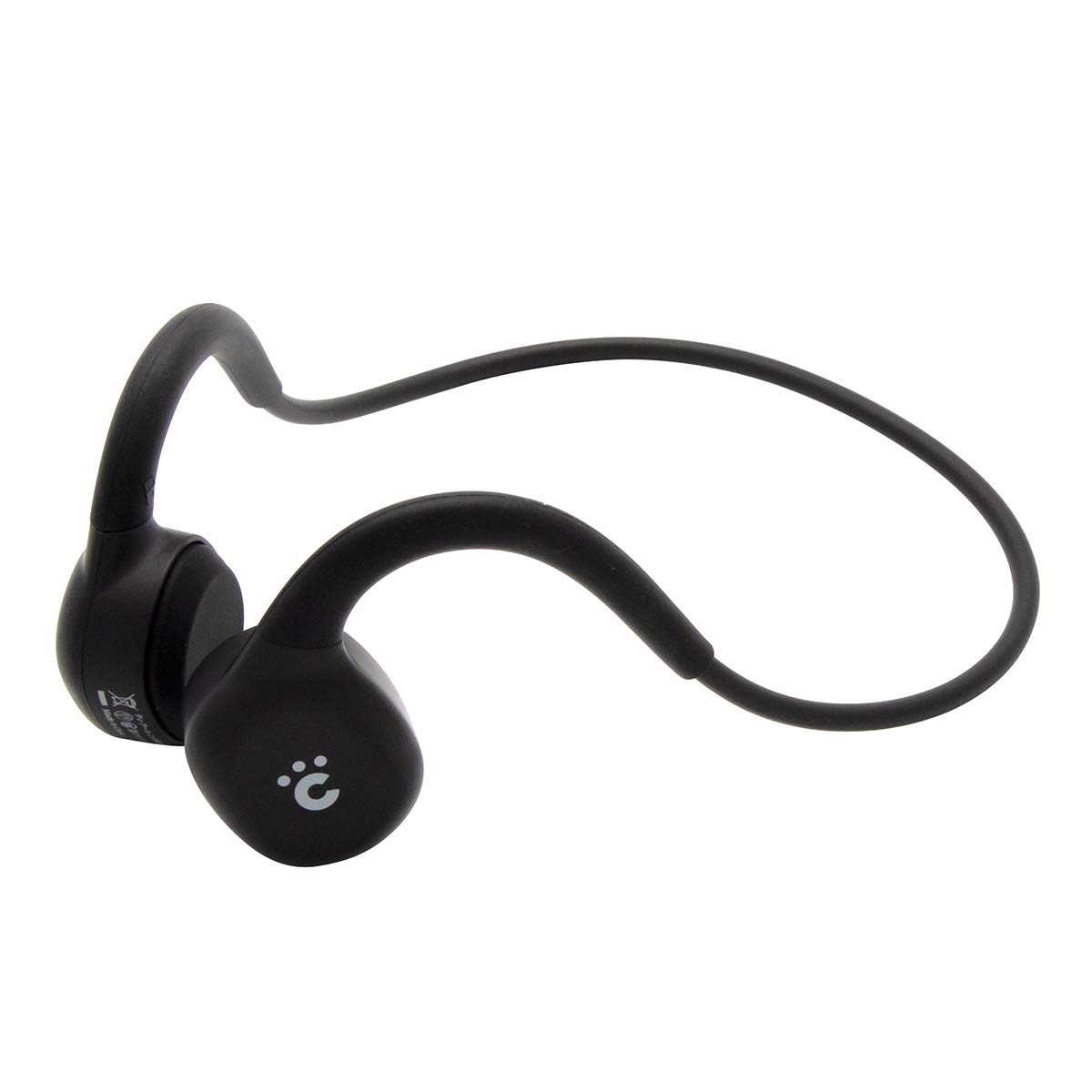 cheero TouchBone 骨伝導 ワイヤレスイヤホン Bluetooth 5.0 自動ペアリング CVC8.0 Qualcomm QCC3003 ノイズキャンセリング 防水 IPX5 技適 ハンズフリー マイク iOS Android Windows 対応 ブラック CHE-628｜selectable
