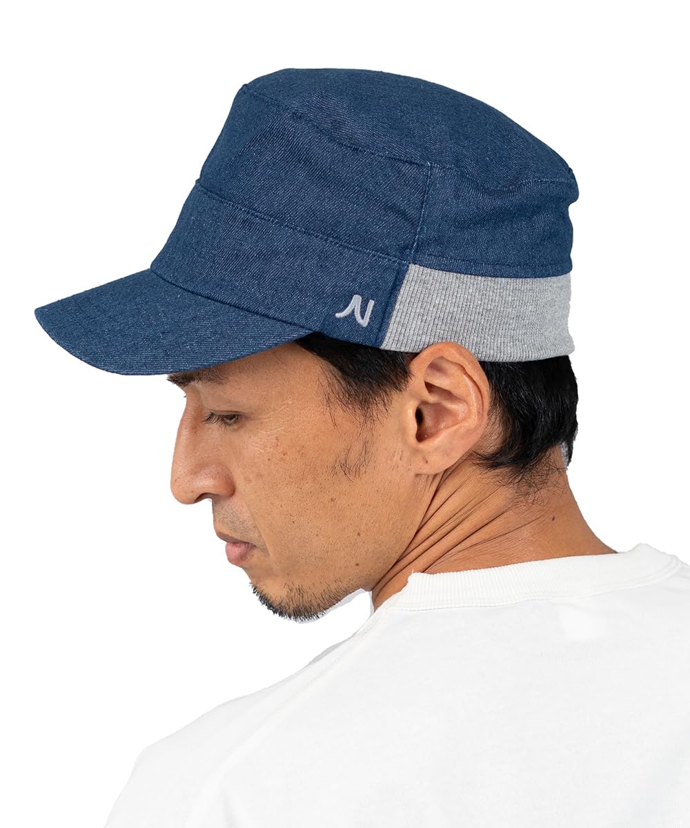 [ナコタ] Denim work rib cap 帽子 メンズ レディース 大きいサイズ 夏 夏用 秋 冬 蒸れない ゆったり 深い 無地 シンプル アウトドア キャンプ デニムワークリブキャップ Lサイズ インディゴ｜selectable