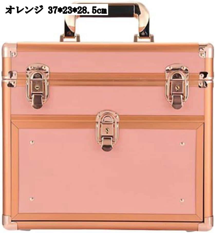 ピンク 出張用 黒 便利 37*23*28.5cm 旅行 コスメボックス オレンジ 密閉 メイク用品 化粧品入れ メイクケース 赤 防塵 軽量 撥水加工 大容量｜セレクトギアマーケット