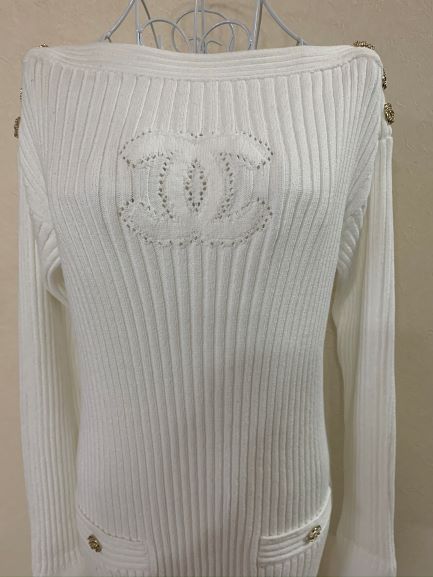 楽天市場 シャネル ニットワンピース年春夏 pシャネル Chanelccマーク ニット ワンピース 正規店直接買付品 国内即発送ok 送料無料 Select House