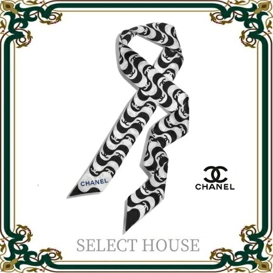 楽天市場】【シャネル】Chanel 総柄 パイル ヘアバンド シュシュ