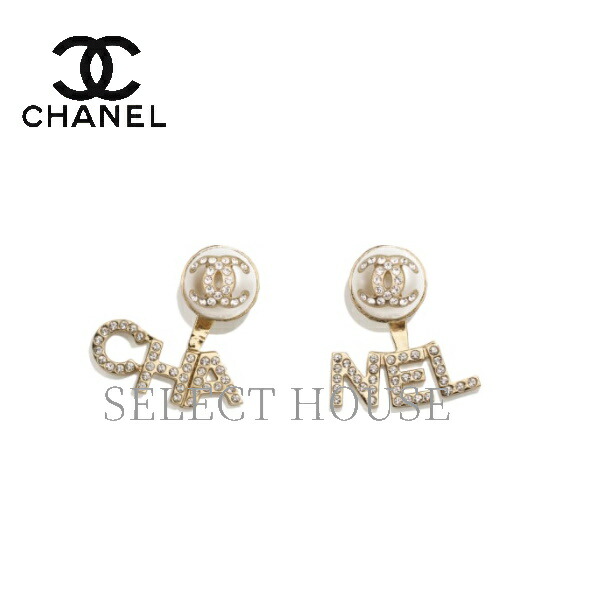 正規品CHANEL CC 星 ピアス(片耳用) ラインストーン シルバー Amazon | [シャネル]CHANEL CC＆スター ラインストーンピアス