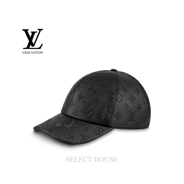 Louis Vuitton ブラックレザーキャップ 楽天市場】LOUIS VUITTON ルイヴィトンレザーキャップ つば付き