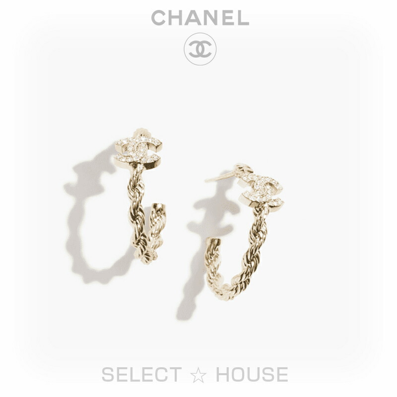入手困難 新品 CHANEL シャネル フープ ピアス SELECTHOUSE セレクトハウス