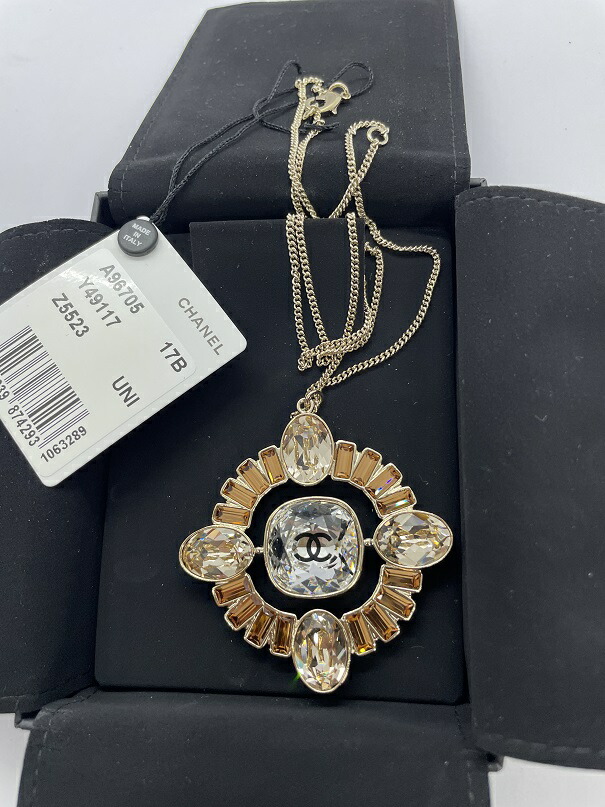 直営店リボン【在庫即発】シャネル【新品】クリアストーン【SELECTHOUSE☆セレクトハウス】シャネル　ロングネックレス