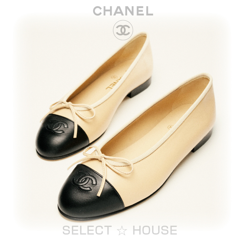 楽天市場】CHANEL バレリーナ フラットシューズ G02819 プリント