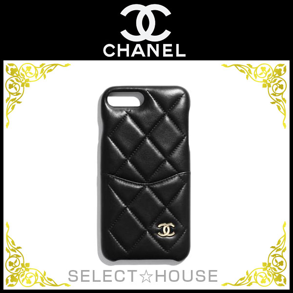 楽天市場 Chanel シャネル Iphone 7 Plus 8 Plus クラシック ケース 19a Selecthouse セレクトハウス ブラック ゴールド Iphoneケース スマホケース Select House