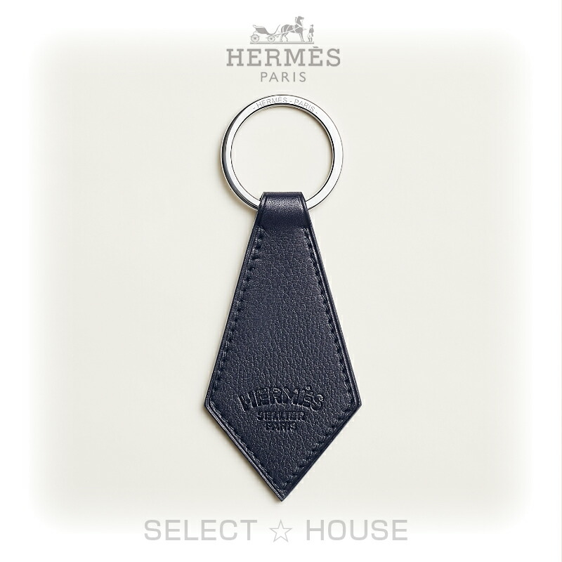 エルメス ミニクロシェットチャームキーホルダー　黒　美品 HERMES(エルメス) キーホルダー(チャーム)美品 ミニクロシェット