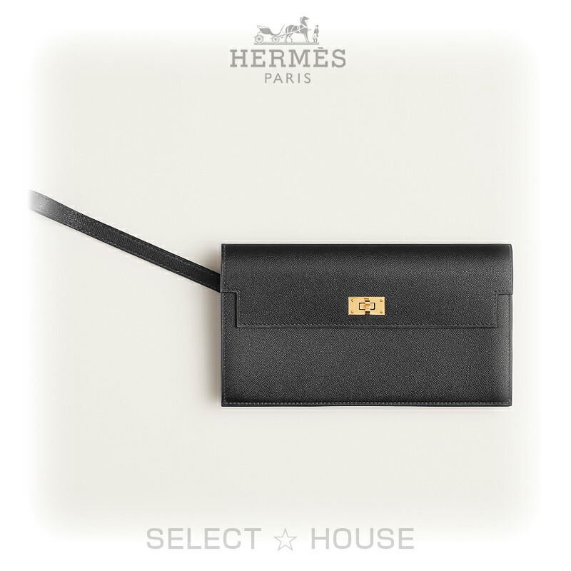 直営店リボン正規品 ギフト対応新品 お取り寄せ HERMES エルメス ケリーポケット長財布 【正規店直接買付品】