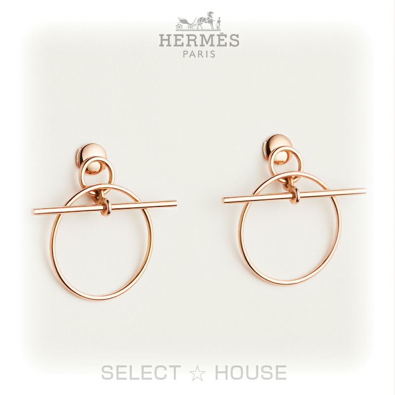 楽天市場】【新品】エルメス HERMES ピアス《 LOOP MM 》Loop