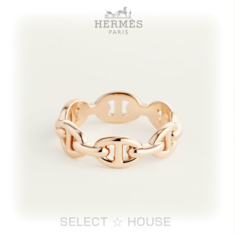 楽天市場】HERMES エルメス メキシコチェーンリング 2連チェーン