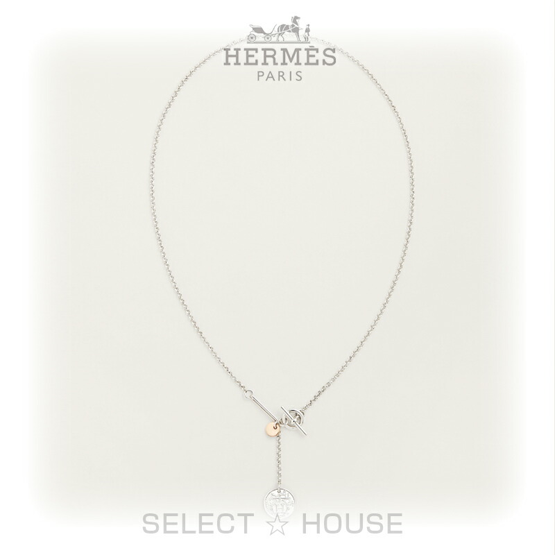 HERMES★入手困難 エルメスネックレス ダブルチェーン 直営 210.jpg
