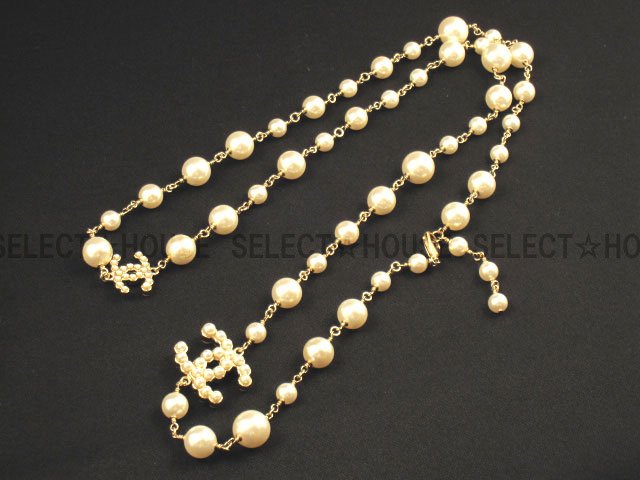 楽天市場】CHANEL パールロングネックレス 100周年記念 新品同様
