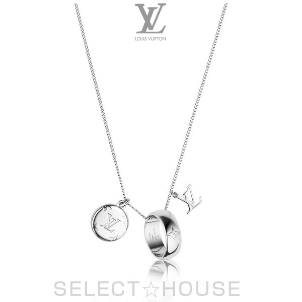 極美品　ルイヴィトン パンダンティフ ブレロック ネックレス　シルバー LOUIS VUITTON ルイ ヴィトン パンダンティフ ブレロック