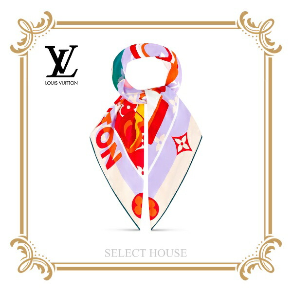 LOUIS VUITTONカレ90・LVアンロックド マフラー・スカーフ | eu 