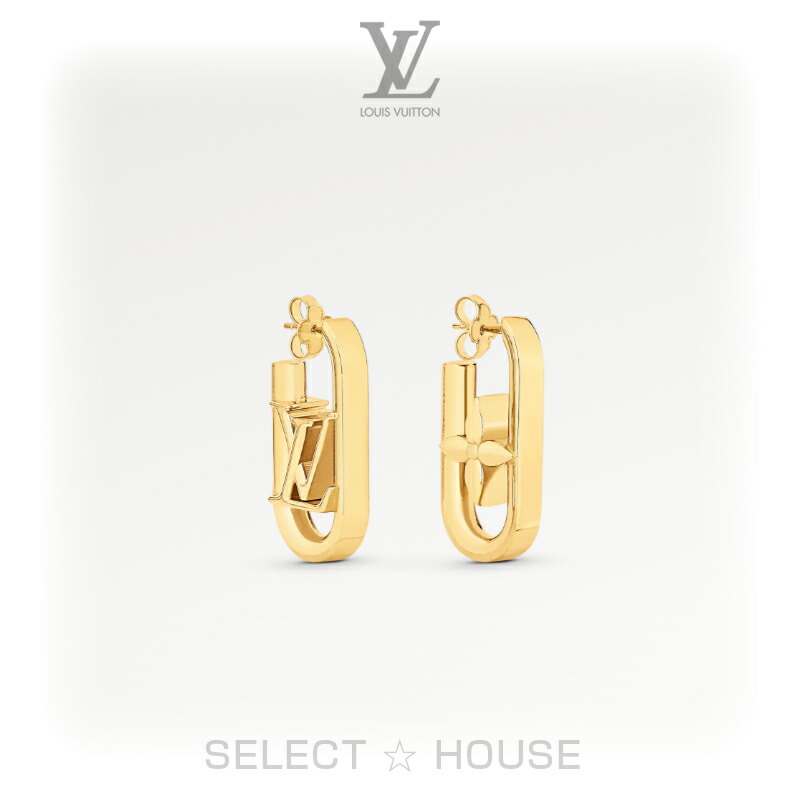 楽天市場】【美品】ルイヴィトン ピアス M01140 フープ マイLVチェーン