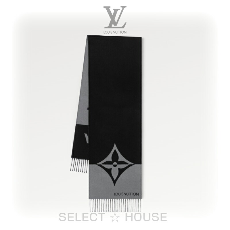 楽天市場】ルイヴィトン Louis Vuitton マフラー ブラック