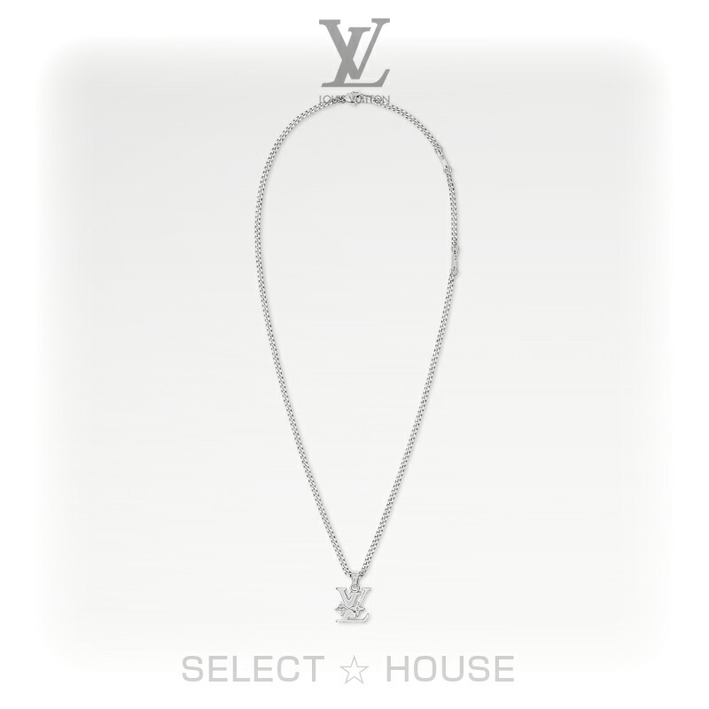 【艶やかなシルバーカラー】LV ★モノグラムロウ ネックレス 楽天市場】【10%OFF】 ルイヴィトン ネックレス モノグラム ロウ