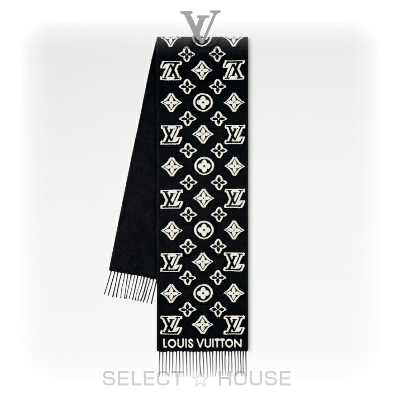 ルイ・ヴィトン マフラー ブラック 楽天市場】≪新品≫ルイヴィトン マフラー エシャルプ シンプリーLV