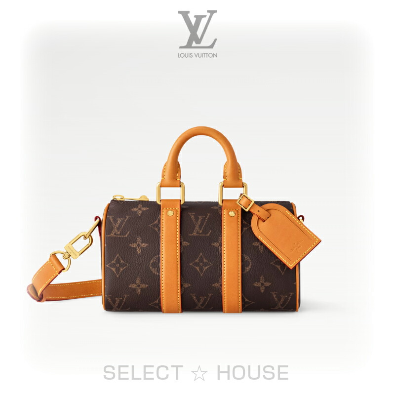 ルイヴィトン★ ギフト◎ ハンドバッグ バンドリエール ロゴ LV キーポル・バンドリエール 45 モノグラム・マカサー｜ルイ