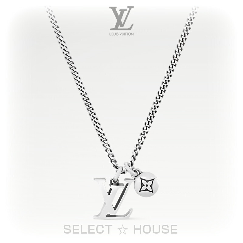 エレガント♪【LV】ダミエ ステープル ペンダント シルバー エレガント】ルイヴィトン 《ペンダント・ダミエ ステープル