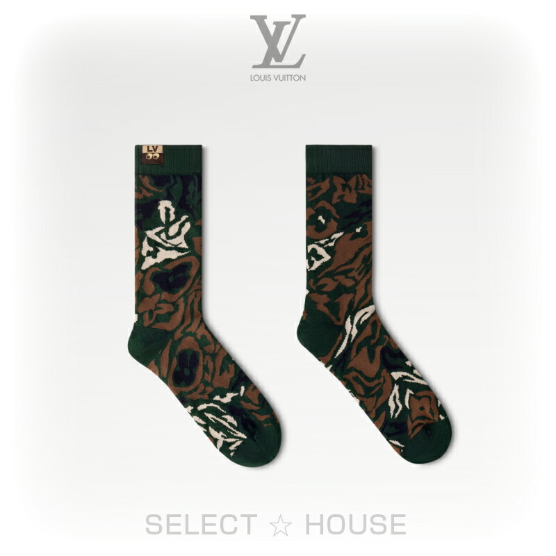 楽天市場】【エントリーPT5倍】LOUIS VUITTON ニーハイ ソックス LV