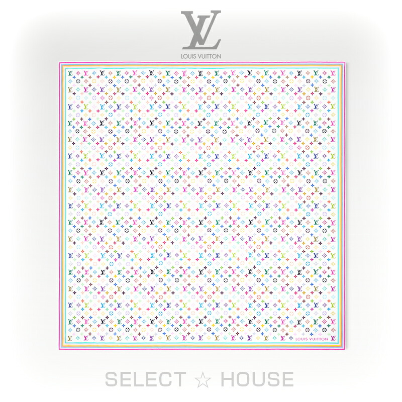 直営店 正規品 お取り寄せ 新品 LOUIS VUITTON ルイ・ヴィトン ルイ･ヴィトン × 村上隆 LV × TM ショール･モノグラム マルチカラー