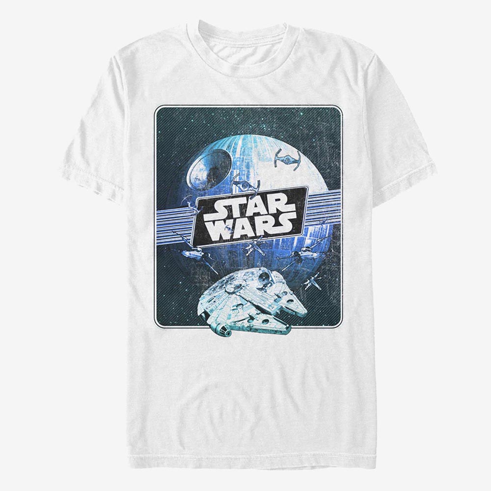 配送員設置送料無料 スターウォーズ Starwars ミレニアムファルコン デス スター Tシャツ 半袖 レディース メンズ 保存版 Opk Rks Org