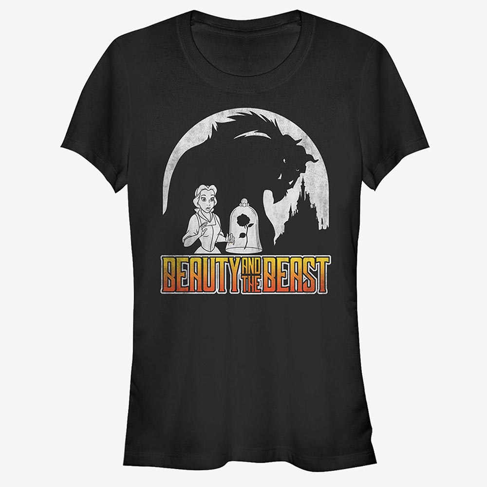 国内配送 美女と野獣 Tシャツ ディズニー Disney 半袖 レディース 最新コレックション Az Turism Ro