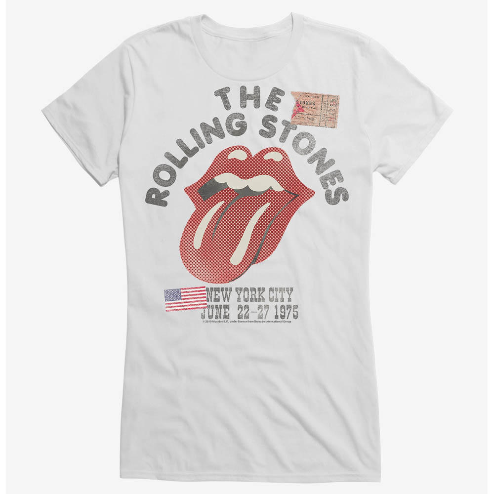 素敵な Tシャツ カットソー 1975 Nyc Stones Rolling ローリングストーンズtシャツthe T Shirt バンドtee ロック 女の子 キッズ ガールズ Moto Stojany Cz