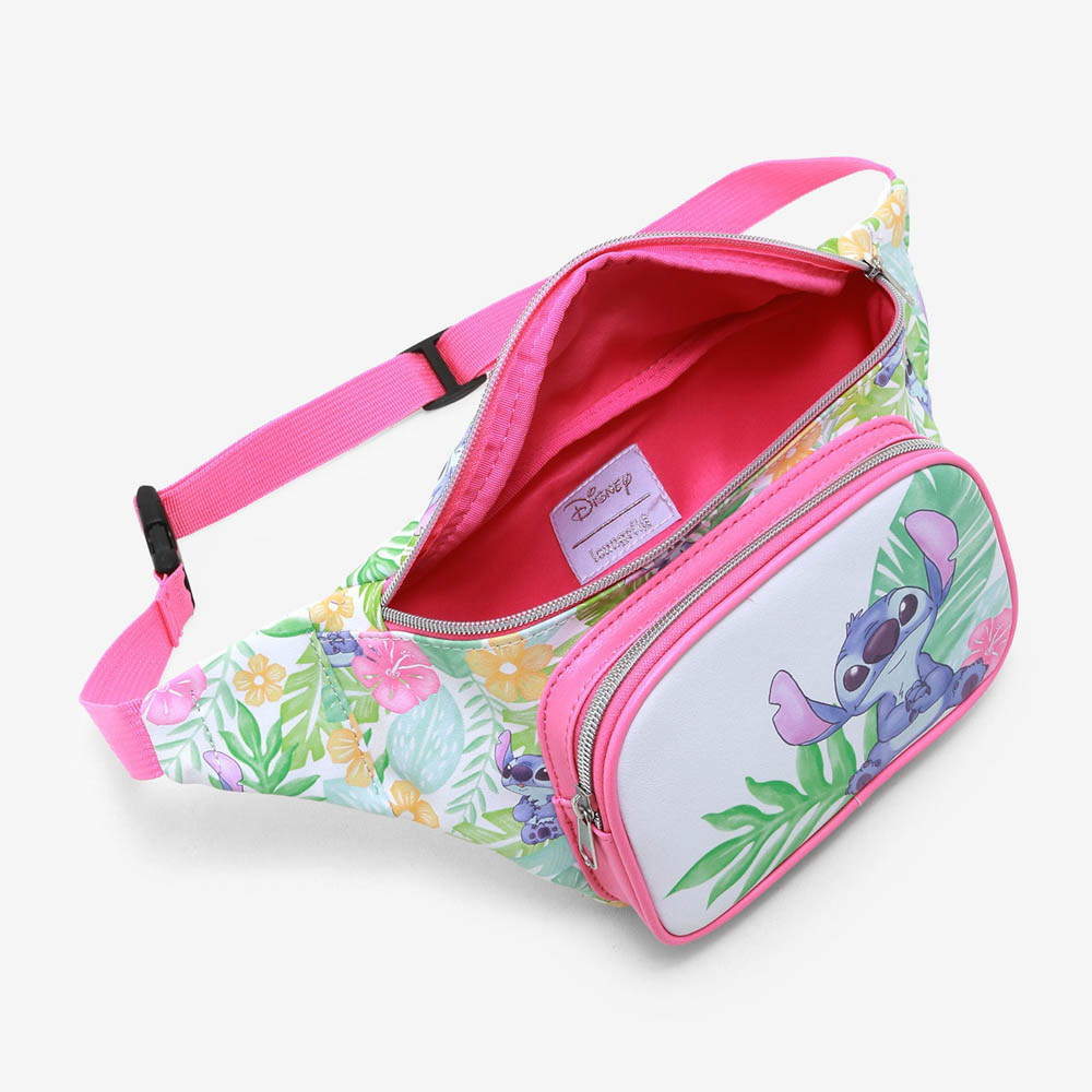 最高の ラウンジフライ ディズニー リロアンドスティッチ ウエストバッグ Floral Fanny Pack Disney Loungefly 海外正規品 Cjaybrands Co Ke