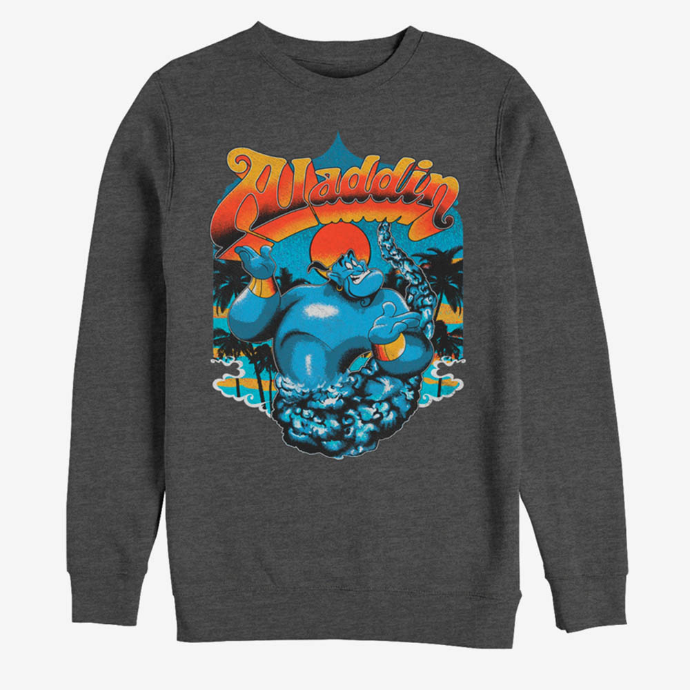 素敵な スウェット トレーナー グッズ ジーニー Disney ディズニー スウェット アラジン Tropical メンズ Sweatshirt Www Dgb Gov Bf