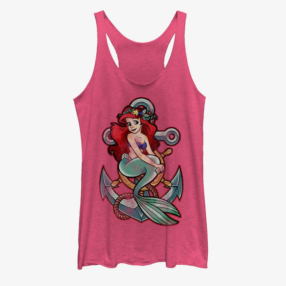 アリエル タンクトップ ディズニー Disney リトルマーメイド グッズ アリエル Little Marmaid Vintage Anchor Tank ガールズ キッズ 女の子