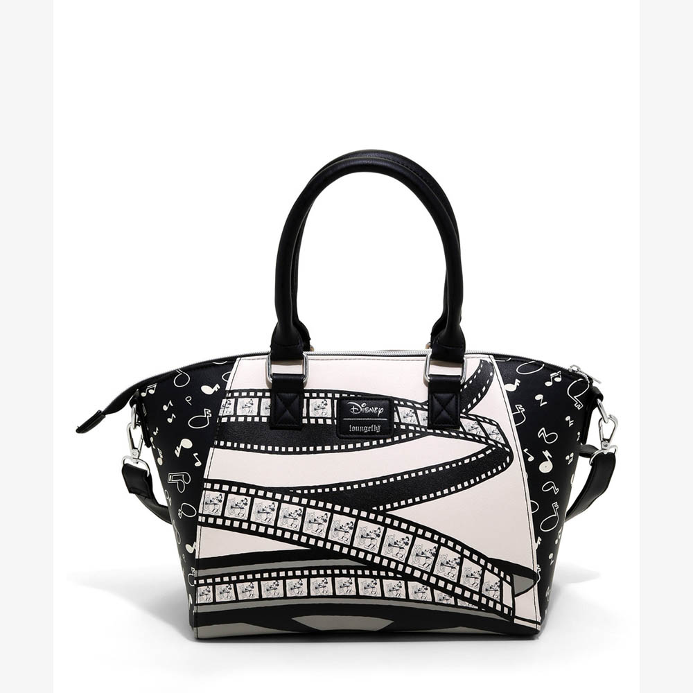 ラウンジフライ Satchel ディズニー ミッキーマウス バッグ Film サッチェルバッグ バッグ Disney Steamboat Willie Film Strip Satchel Bag 映画エンタメショップ Selection海外モデル ミッキーマウス サッチェルバッグ