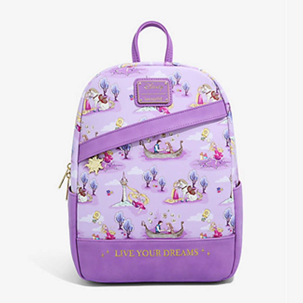 ラウンジフライ 塔の上のラプンツェル グッズ バックパック Loungefly バッグ ディズニー バックパック Disney Loungefly バッグ Tangled Rapunzel Backpack ガールズ 映画エンタメショップ Selection海外モデル 塔の上のラプンツェル グッズ