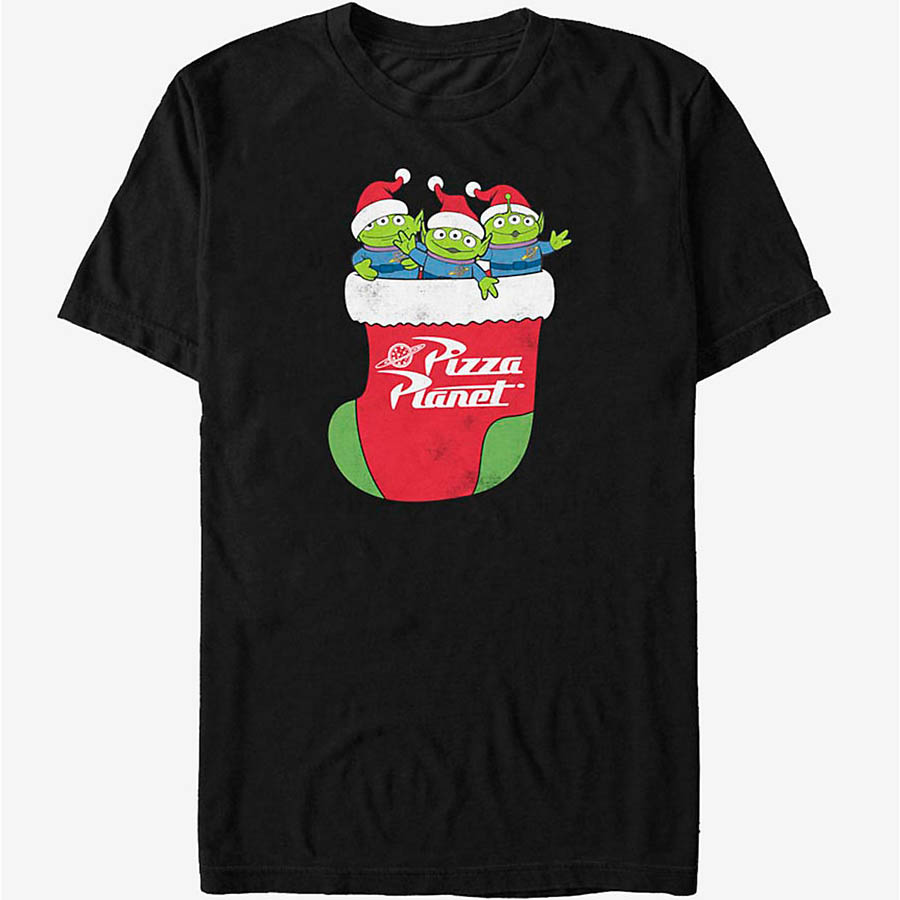 最新人気 トイストーリー Tシャツ ピザプラネット ディズニー Disney Toy Story Pizza Planet Alien Christmas Stocking T Shirt 映画エンタメショップ Selection 人気新品入荷 Porsche Com Mk