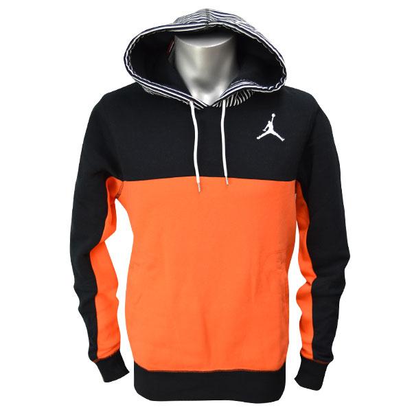 orange and black jordan hoodie