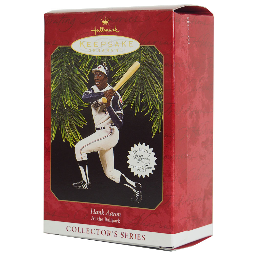 mlb nba nfl goods shop mlb atlanta braves hank aaron hallmark atlanta braves christmas ornament