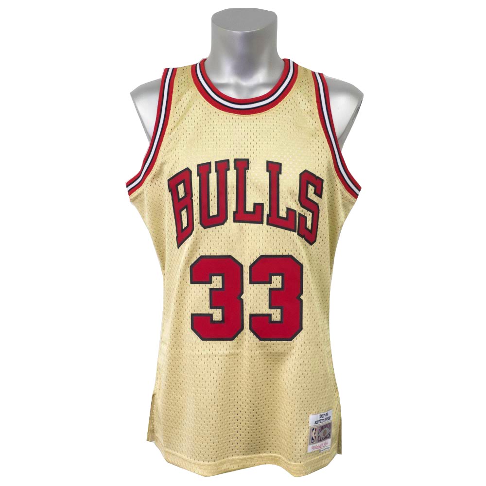 gold scottie pippen jersey