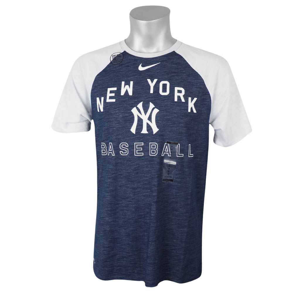 MLB ヤンキース Tシャツ ラグラン スラブ メンズ ナイキ/Nike カレッジネイビー 00037026X-YN1【OCSL】