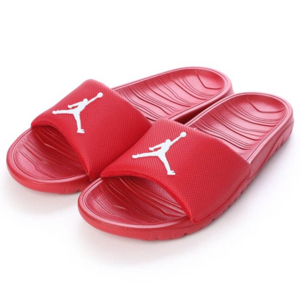 jordan sandals red