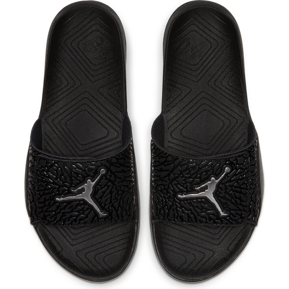 black jordan sandals